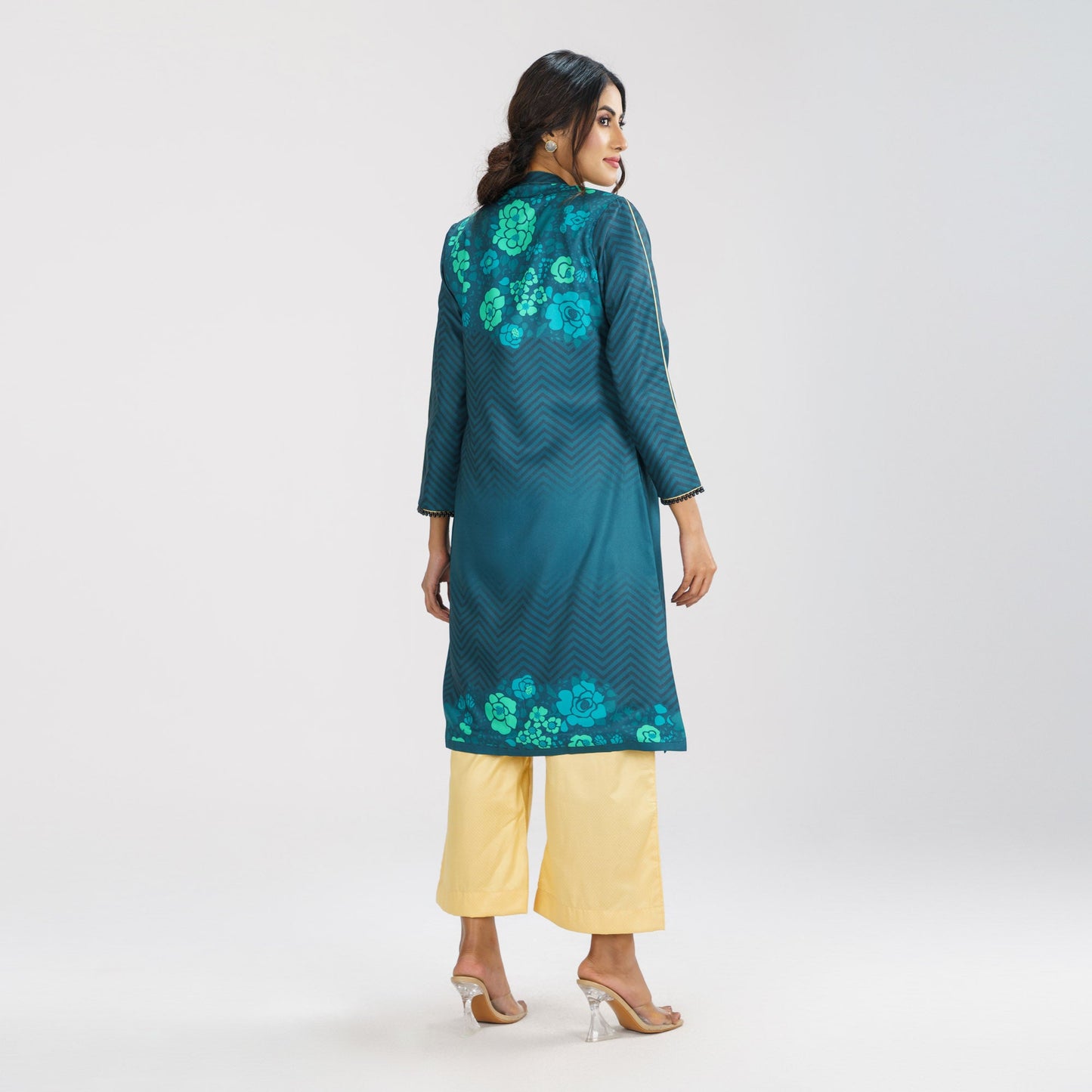 Women's Ethnic Mauve Three Piece