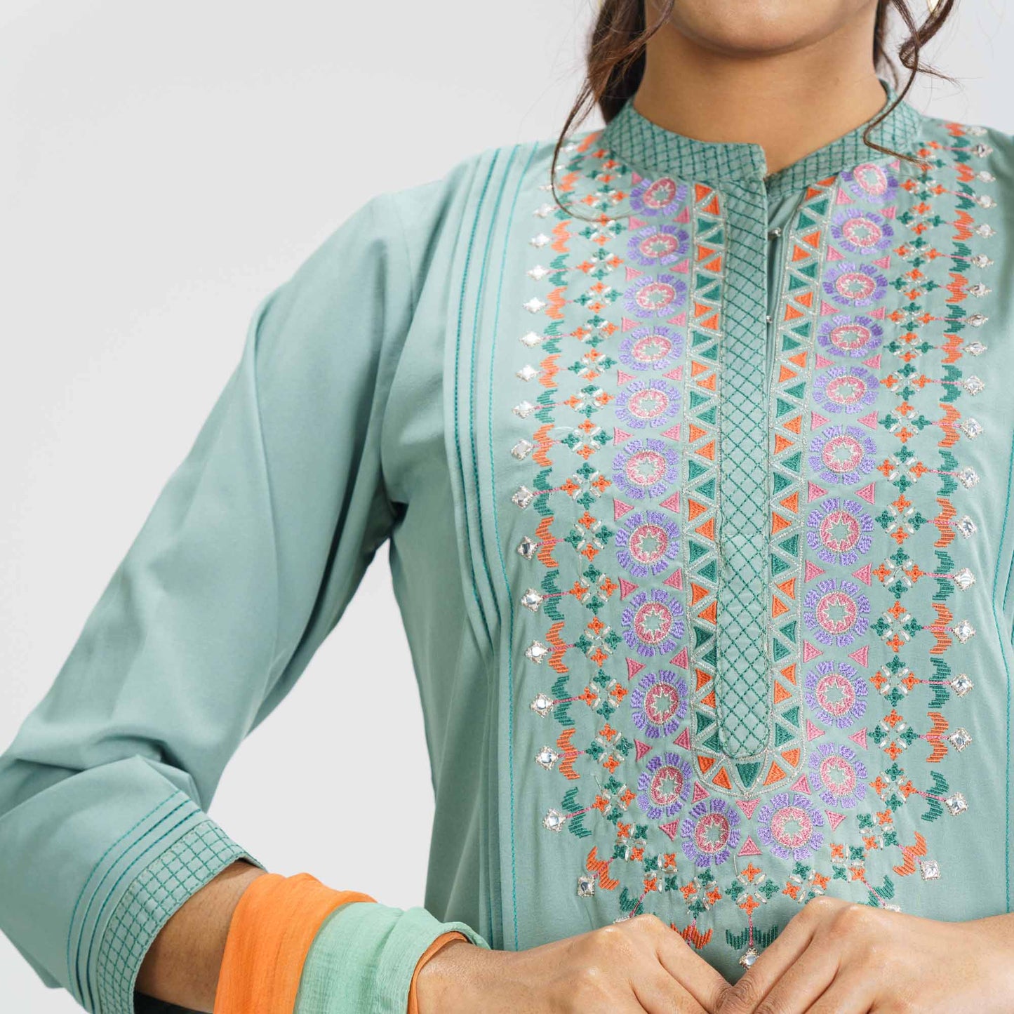 Womens Pistachio Green Three Pcs