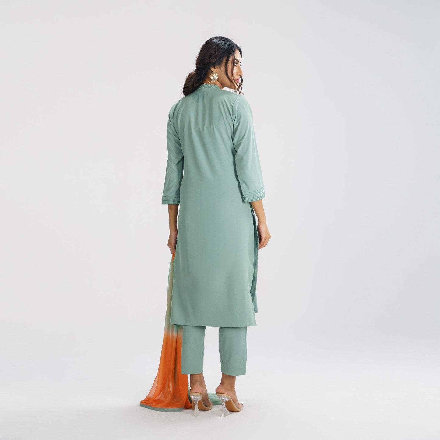 Womens Pistachio Green Three Pcs