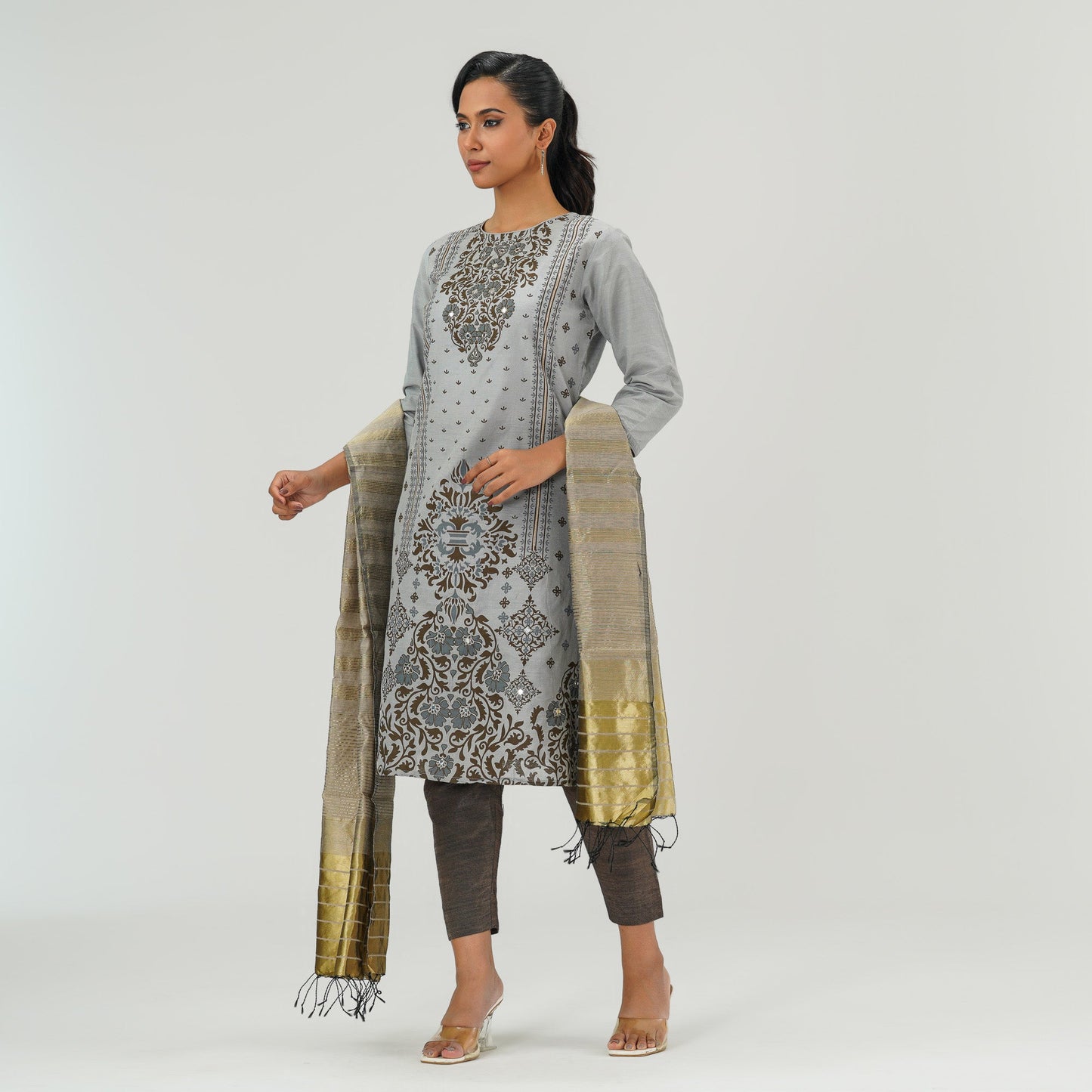 Womens Grey Three Pices Set