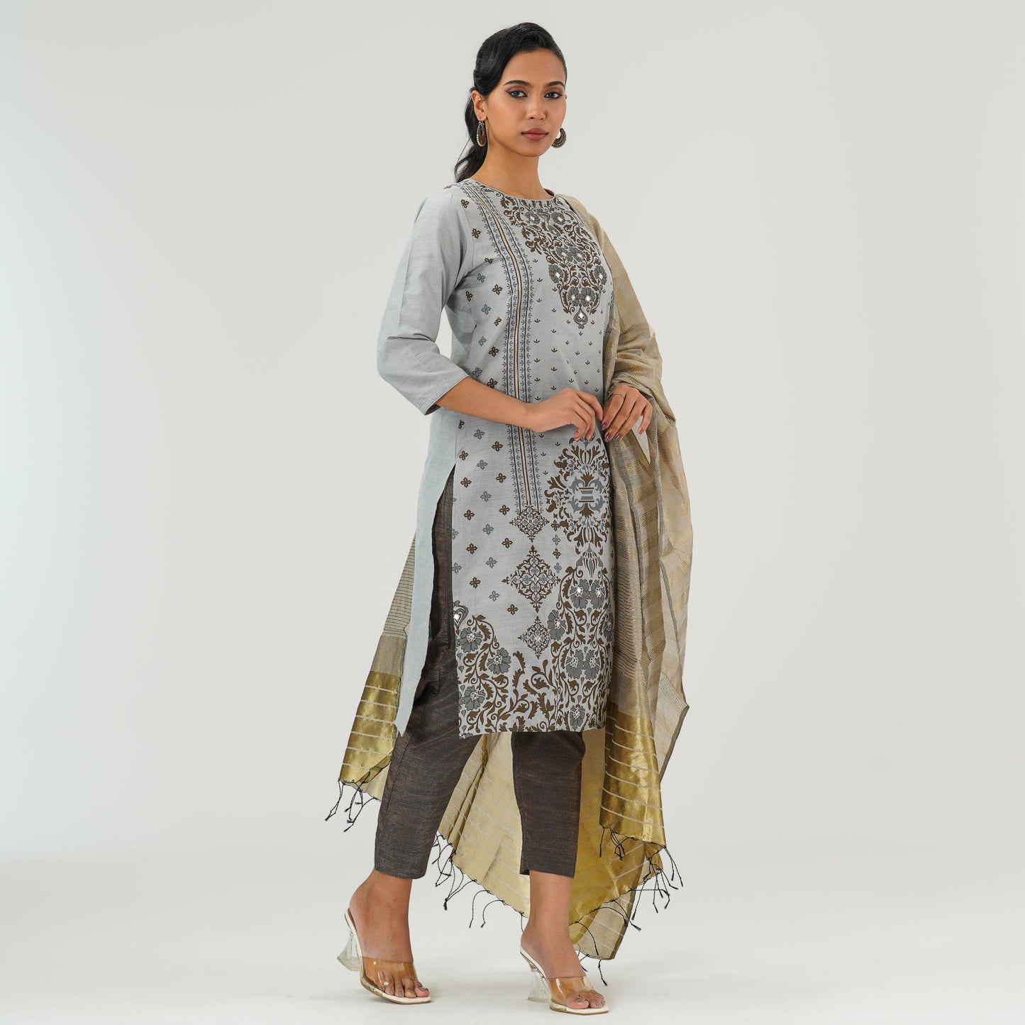 Womens Grey Three Pices Set