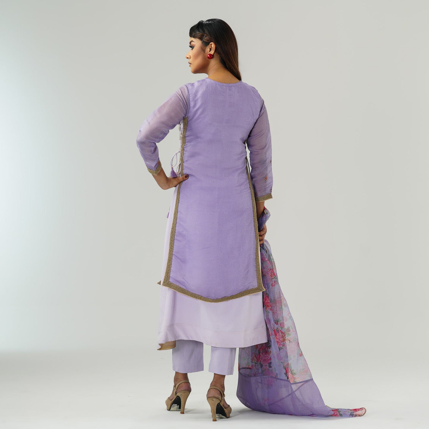 Womens Purple Three Piece Set
