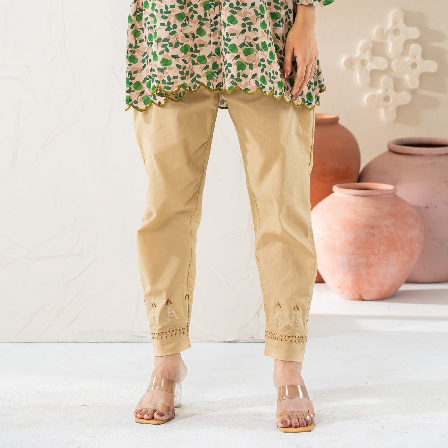 Women’s Embroidered Cotton Bottom