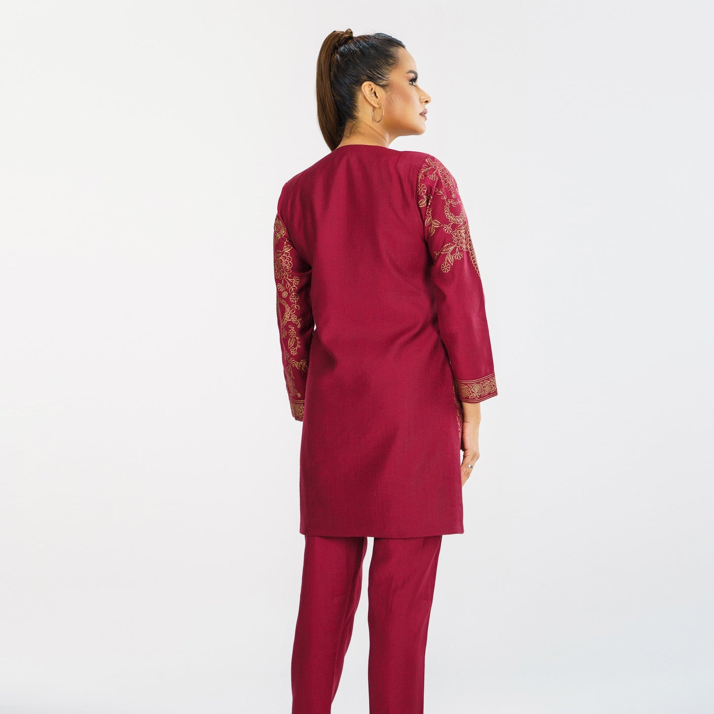 ETHNIC JACKET-MAROON