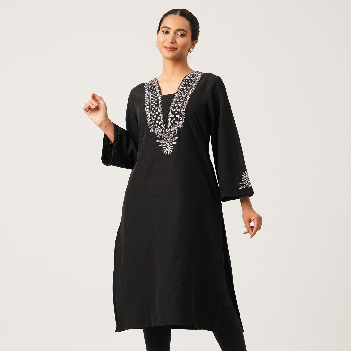 Womens Black Kurti