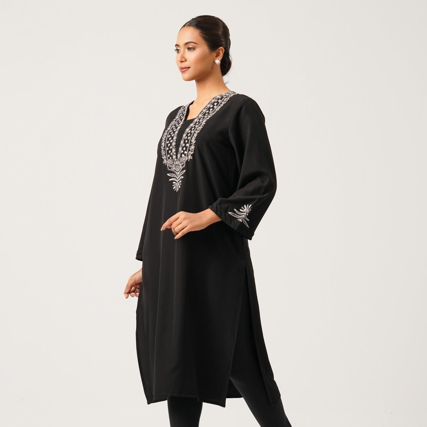 Womens Black Kurti