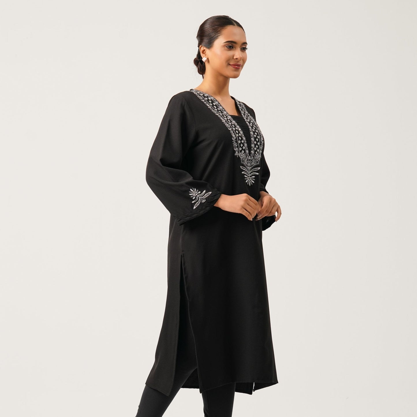 Womens Black Kurti