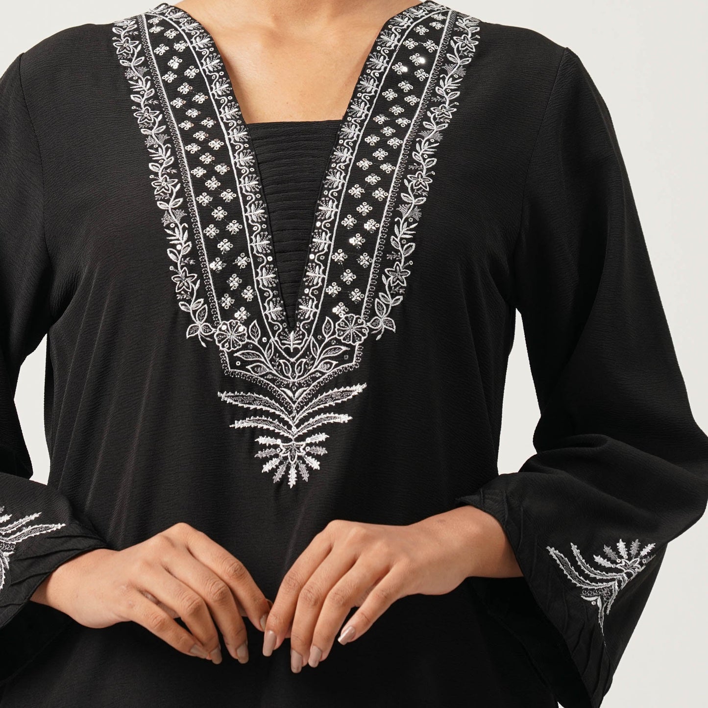 Womens Black Kurti