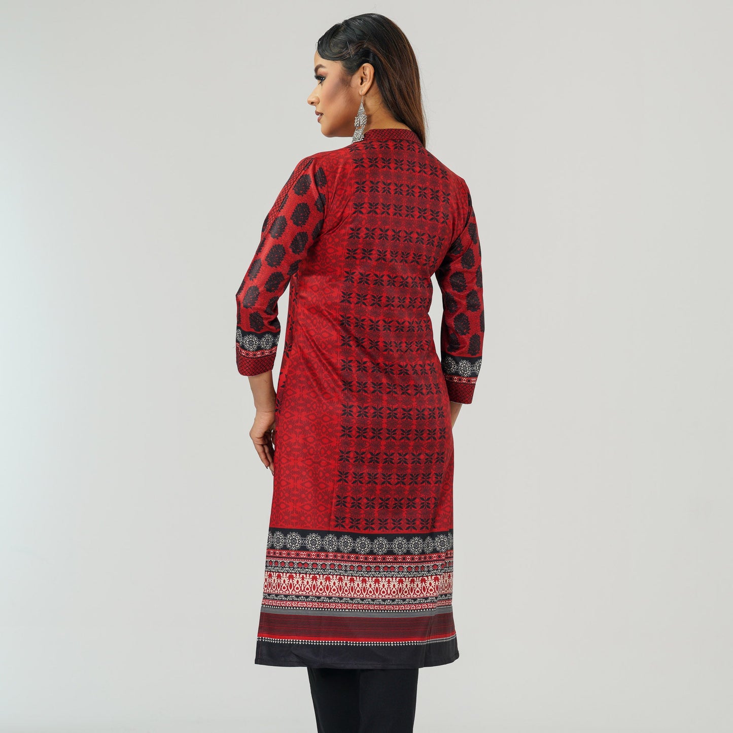 Ethnic Maroon Average Kurti