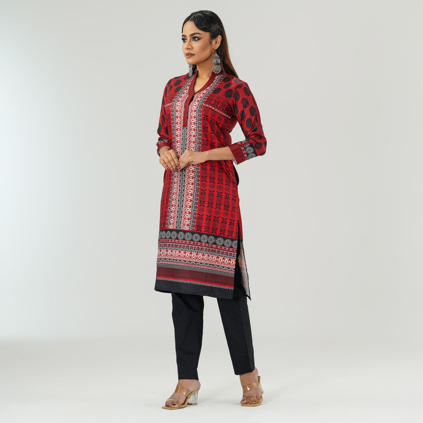 Ethnic Maroon Average Kurti