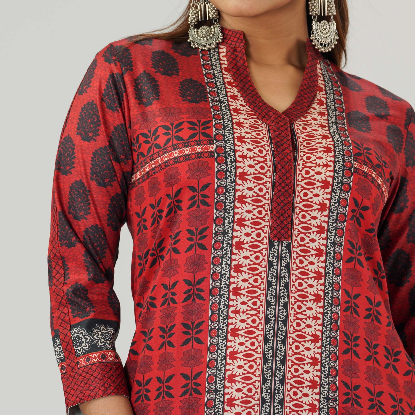 Ethnic Maroon Average Kurti