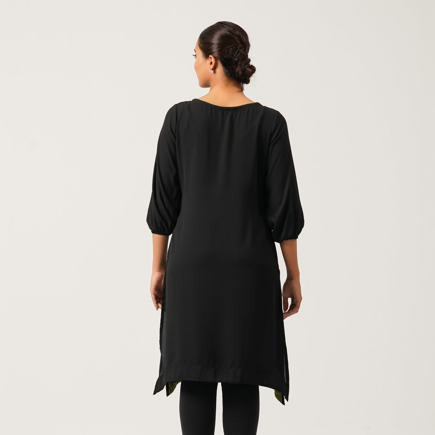Womens Black Kurti