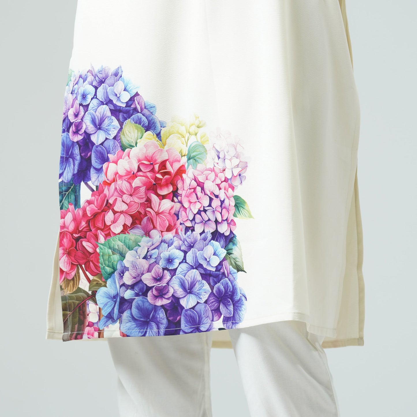 Womens Ethnic Off White Kurti