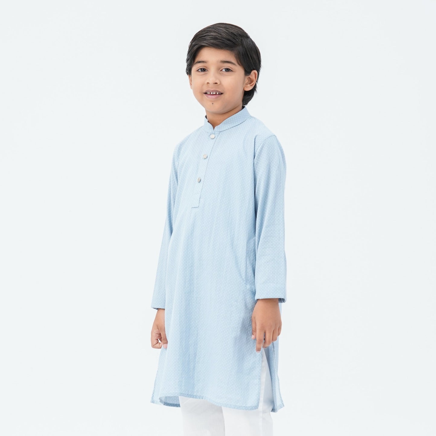 Boy's Cotton Sky Blue Panjabi
