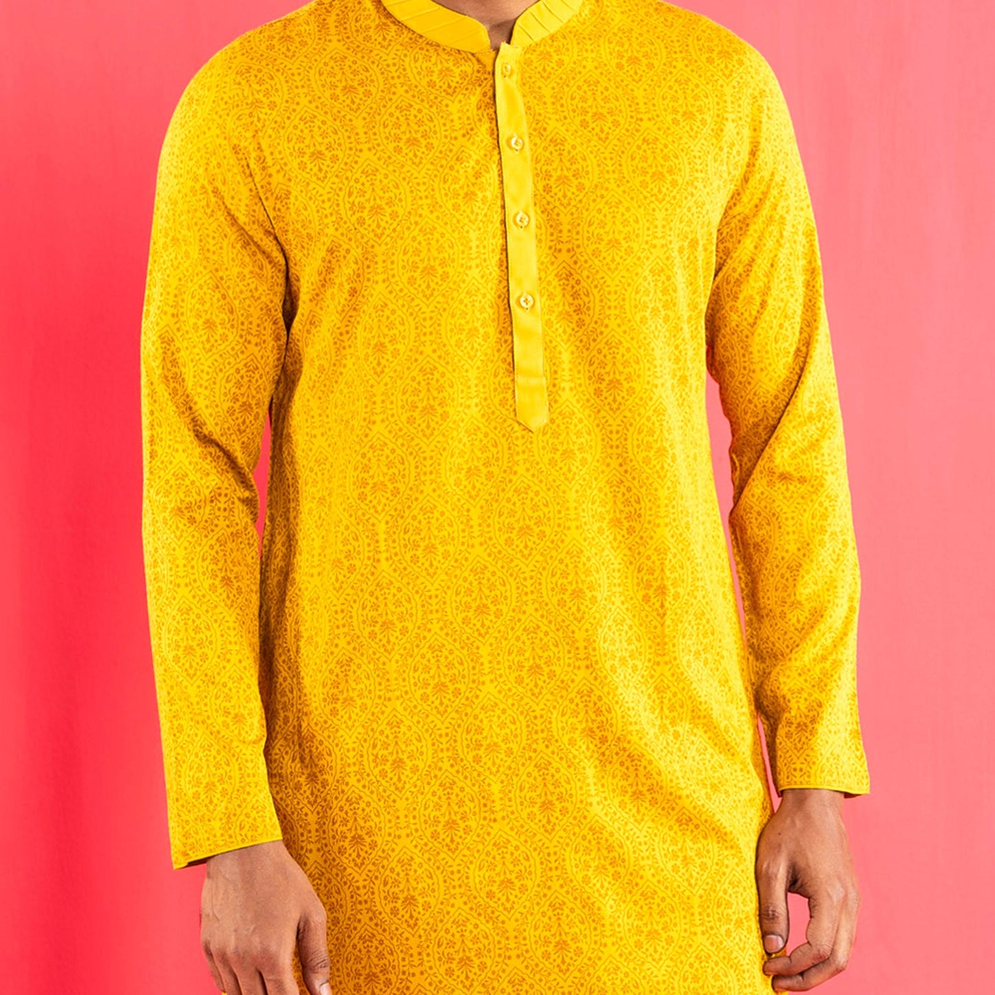 Men's Beige Panjabi