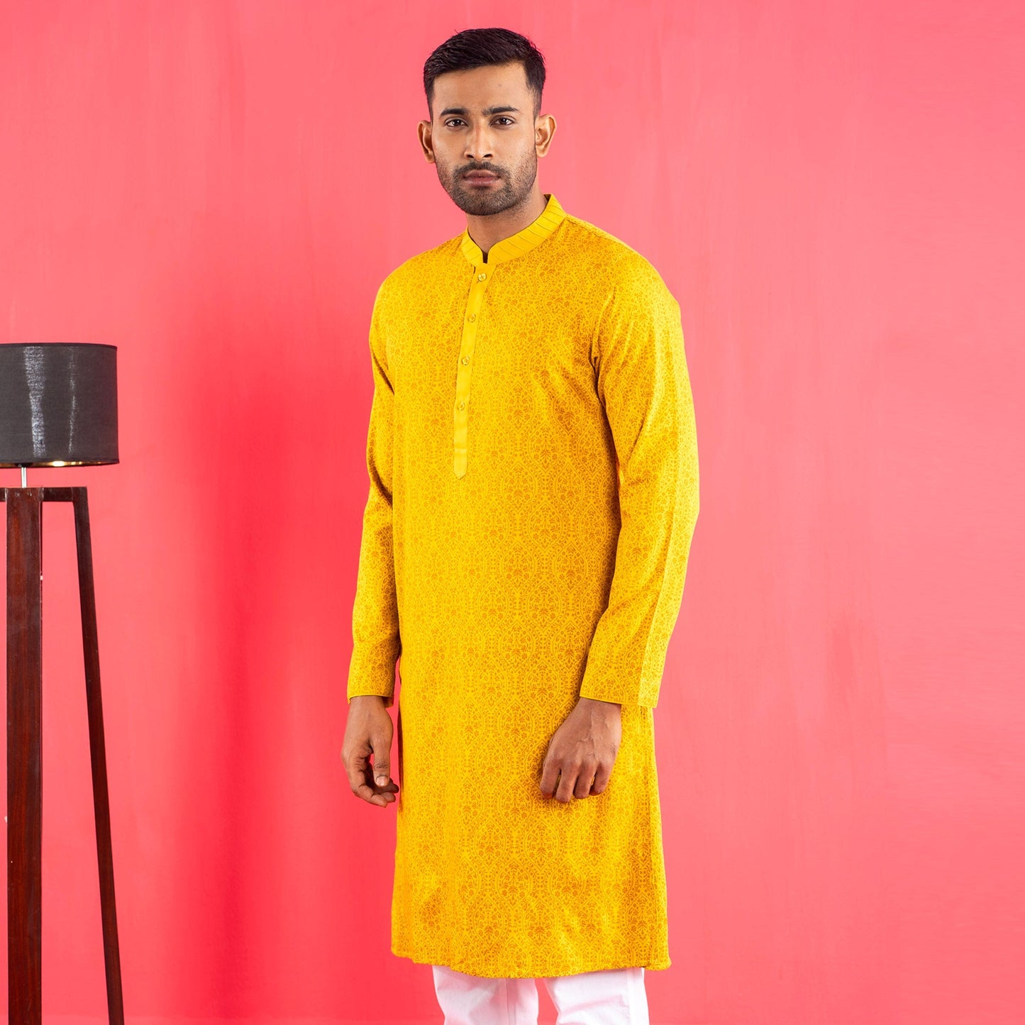 Men's Beige Panjabi