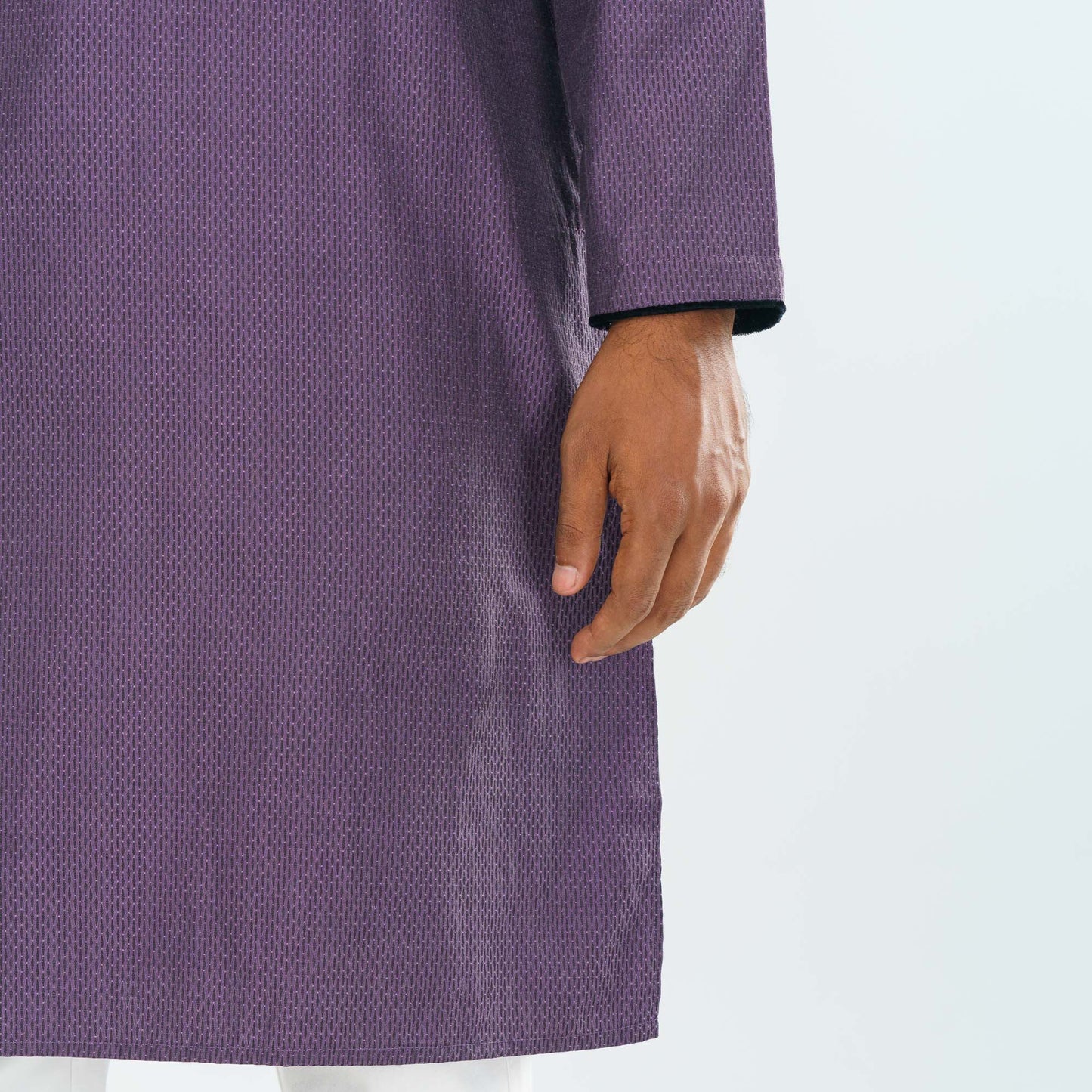 Mens Purple Basic Panjabi