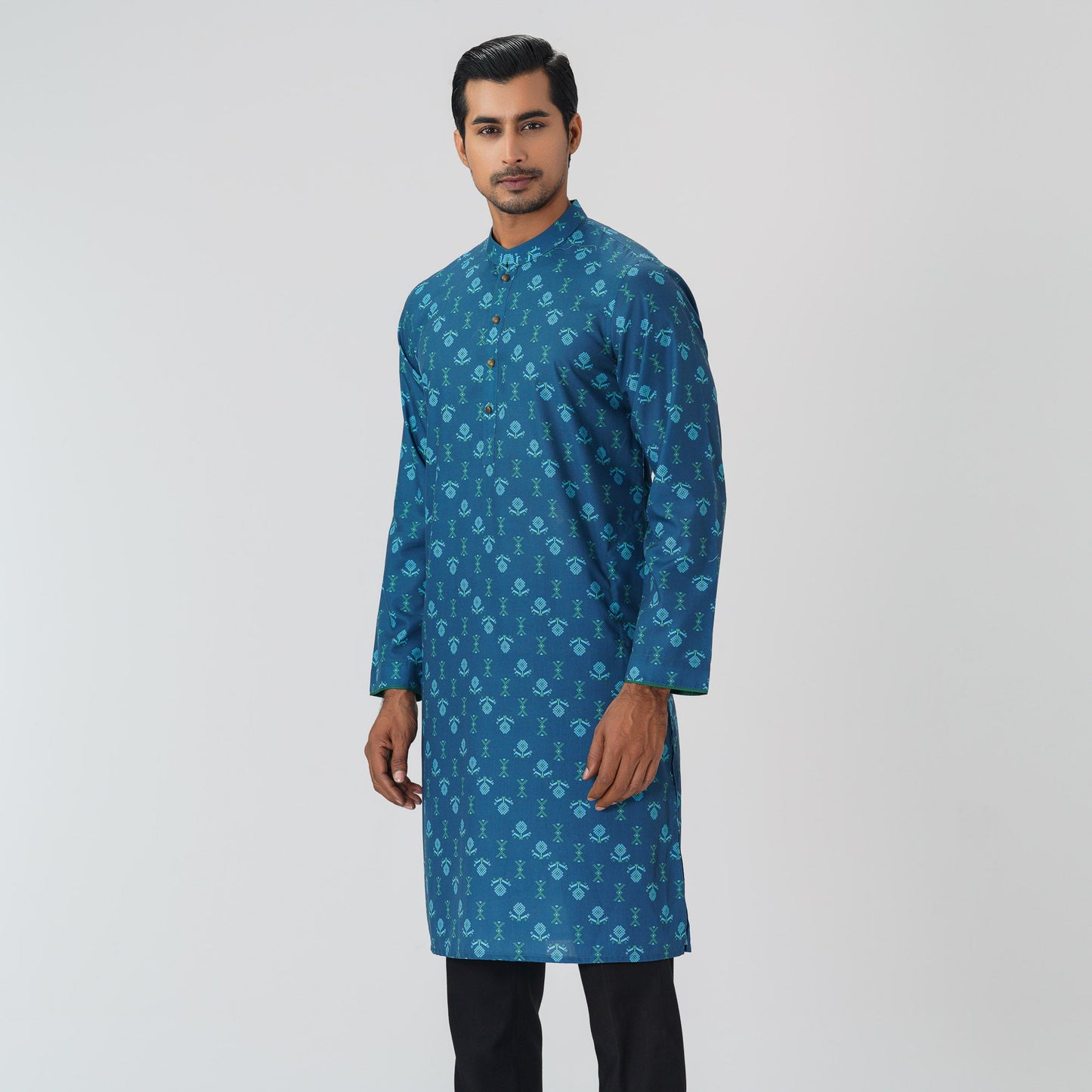 Mens Blue Basic Panjabi