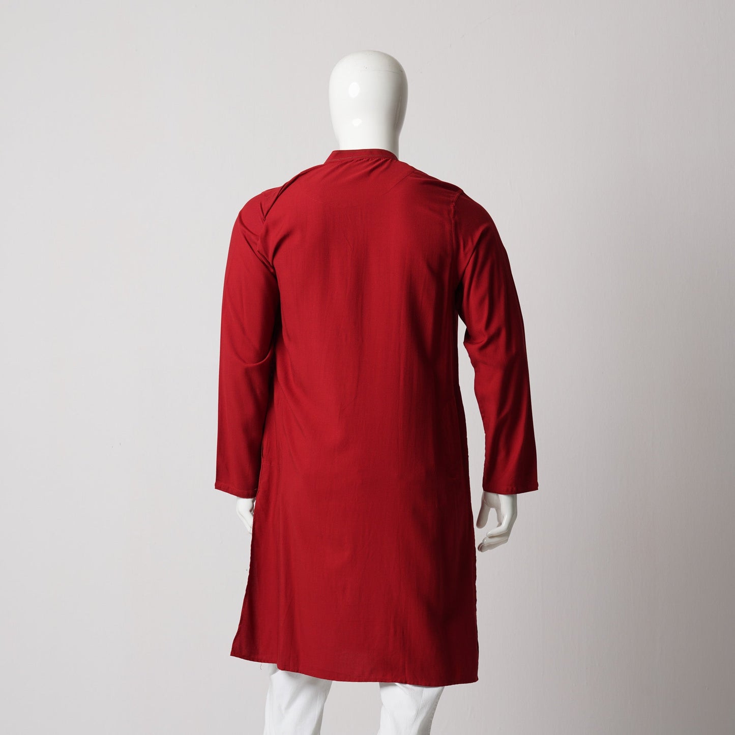 MENS KARCHUPI PANJABI-BURGUNDY
