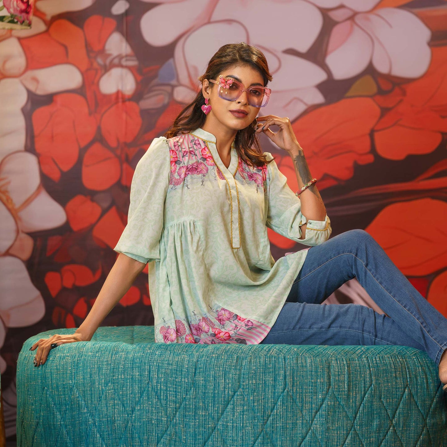ETHNIC TUNIC-MULTI COLOR