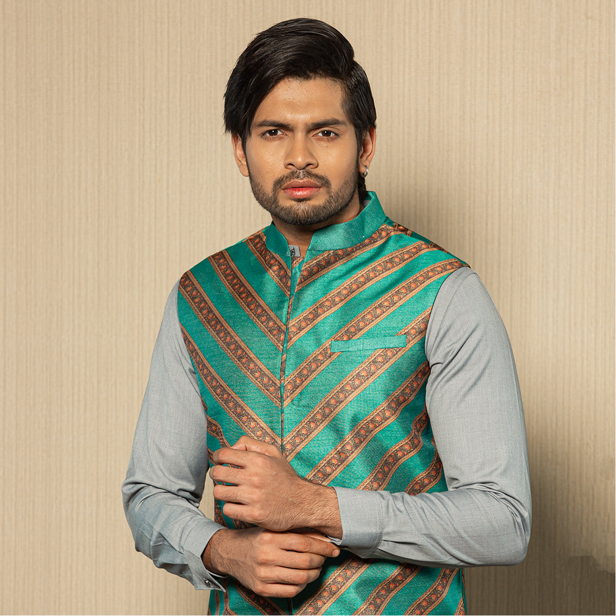 Mens Vest - Teal Color