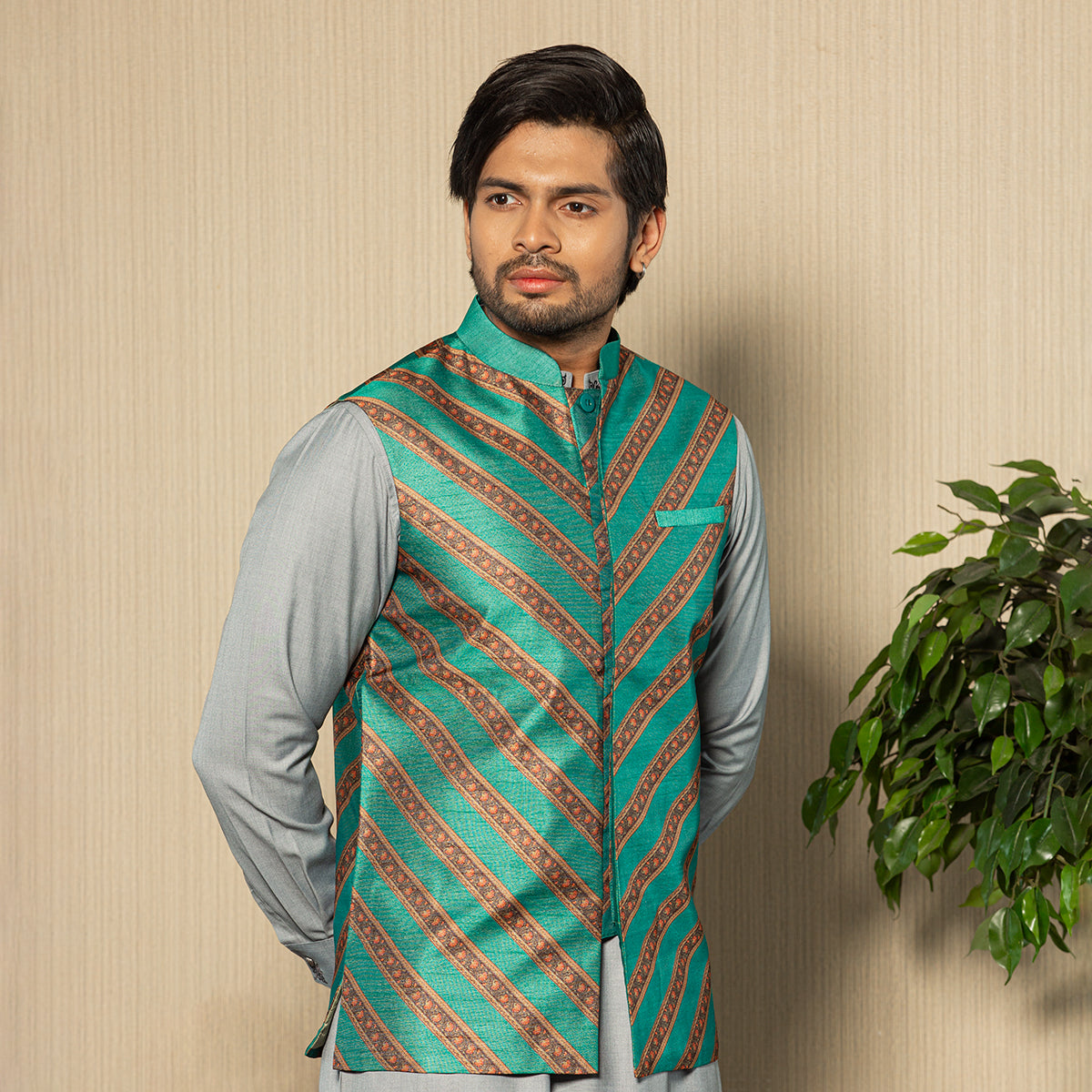 Mens Vest - Teal Color