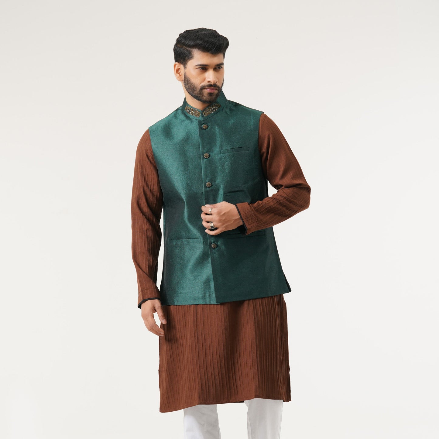 Mens Emerald Green Vest