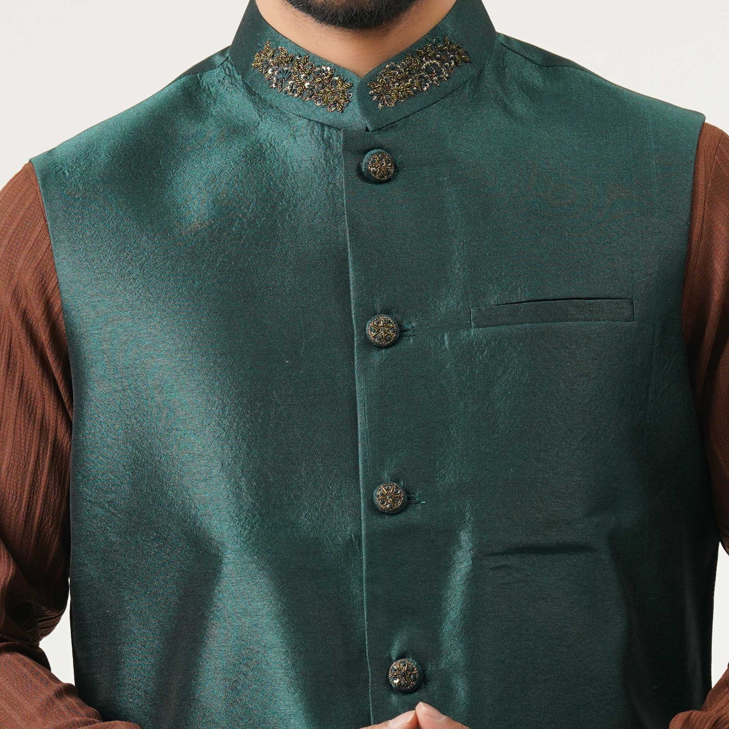 Mens Emerald Green Vest