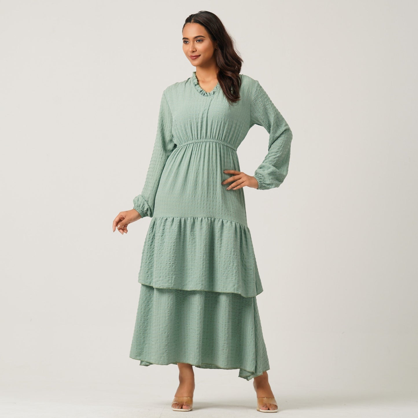 Womens Light Green Gown