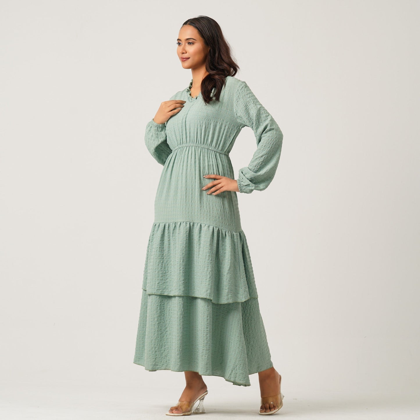 Womens Light Green Gown