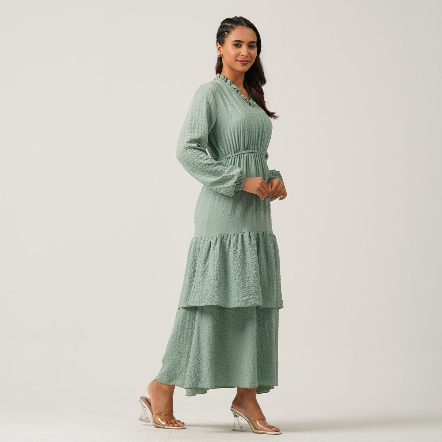 Womens Light Green Gown