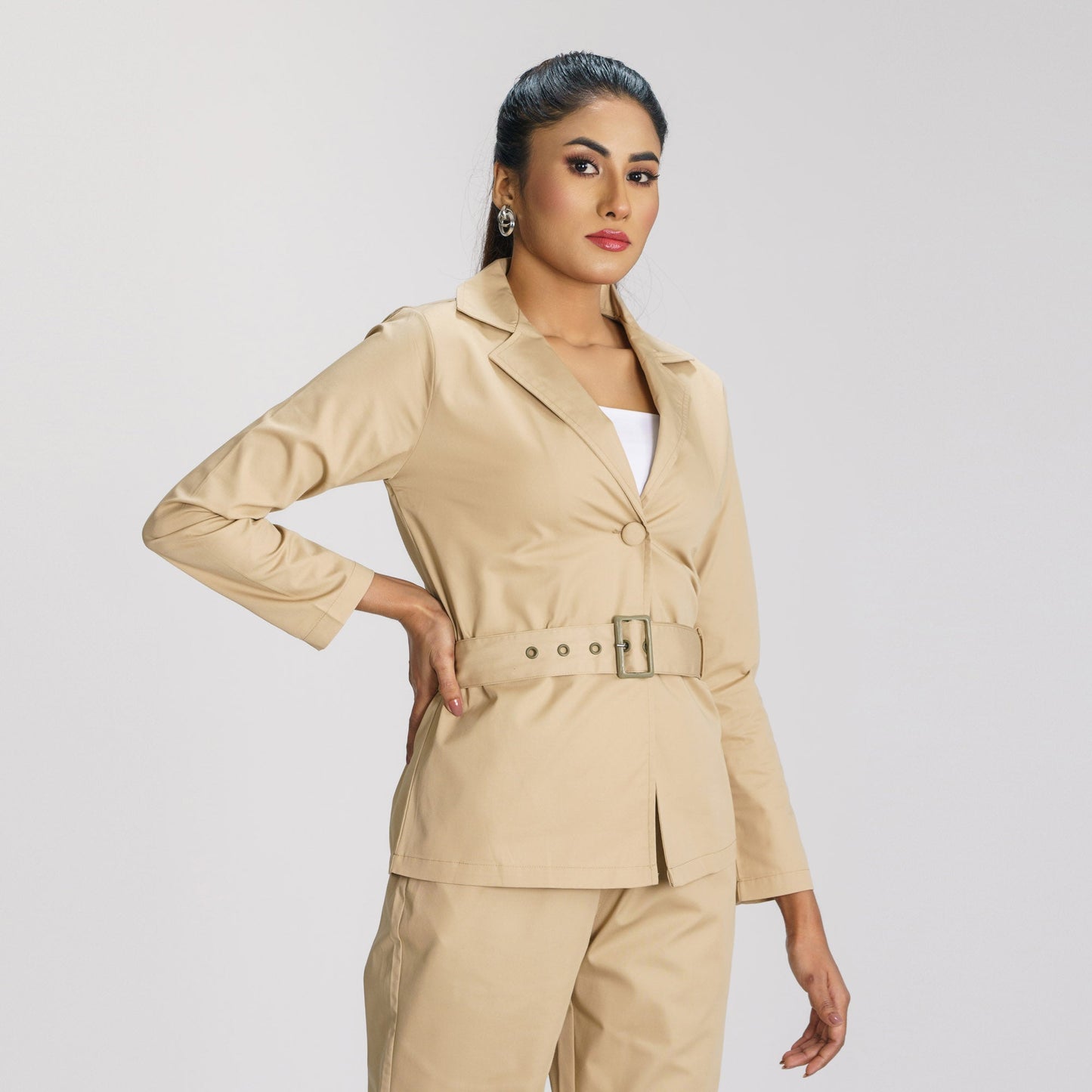 Womens Beige Jacket