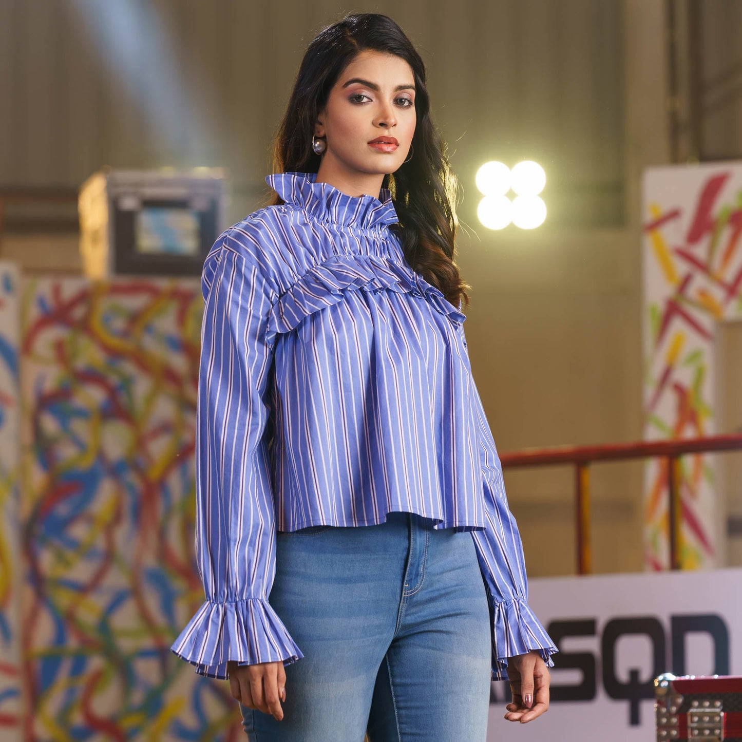 LADIES TOPS-BLUE