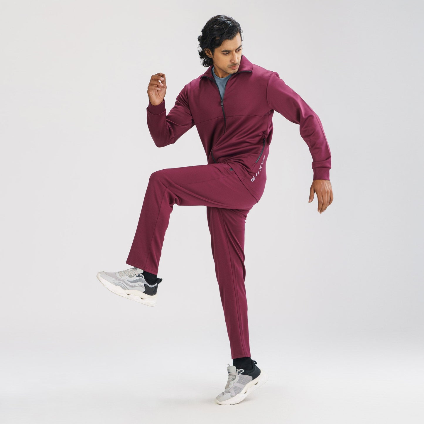 Mens Maroon Joggers