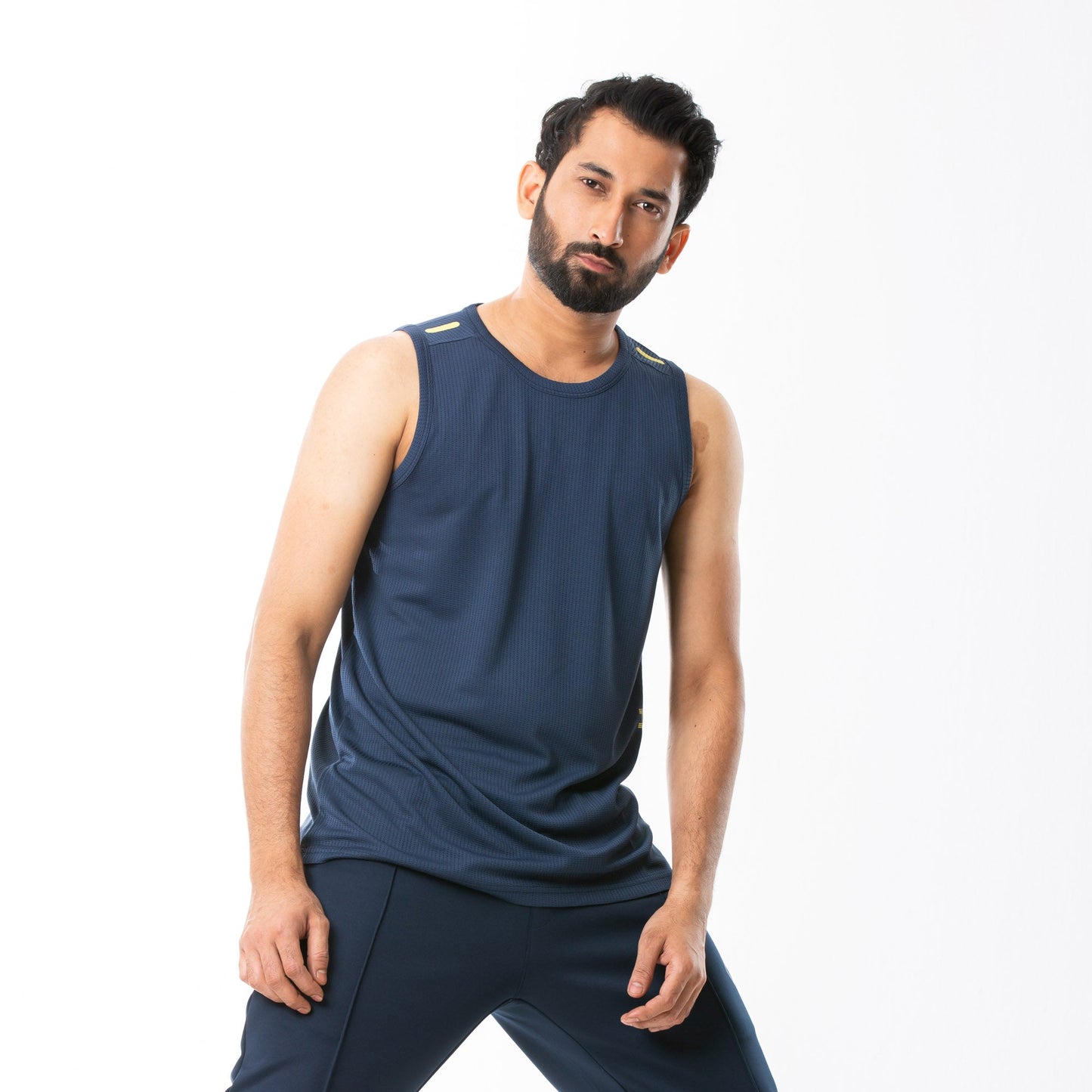 MENS TANK TOP-NAVY BLUE