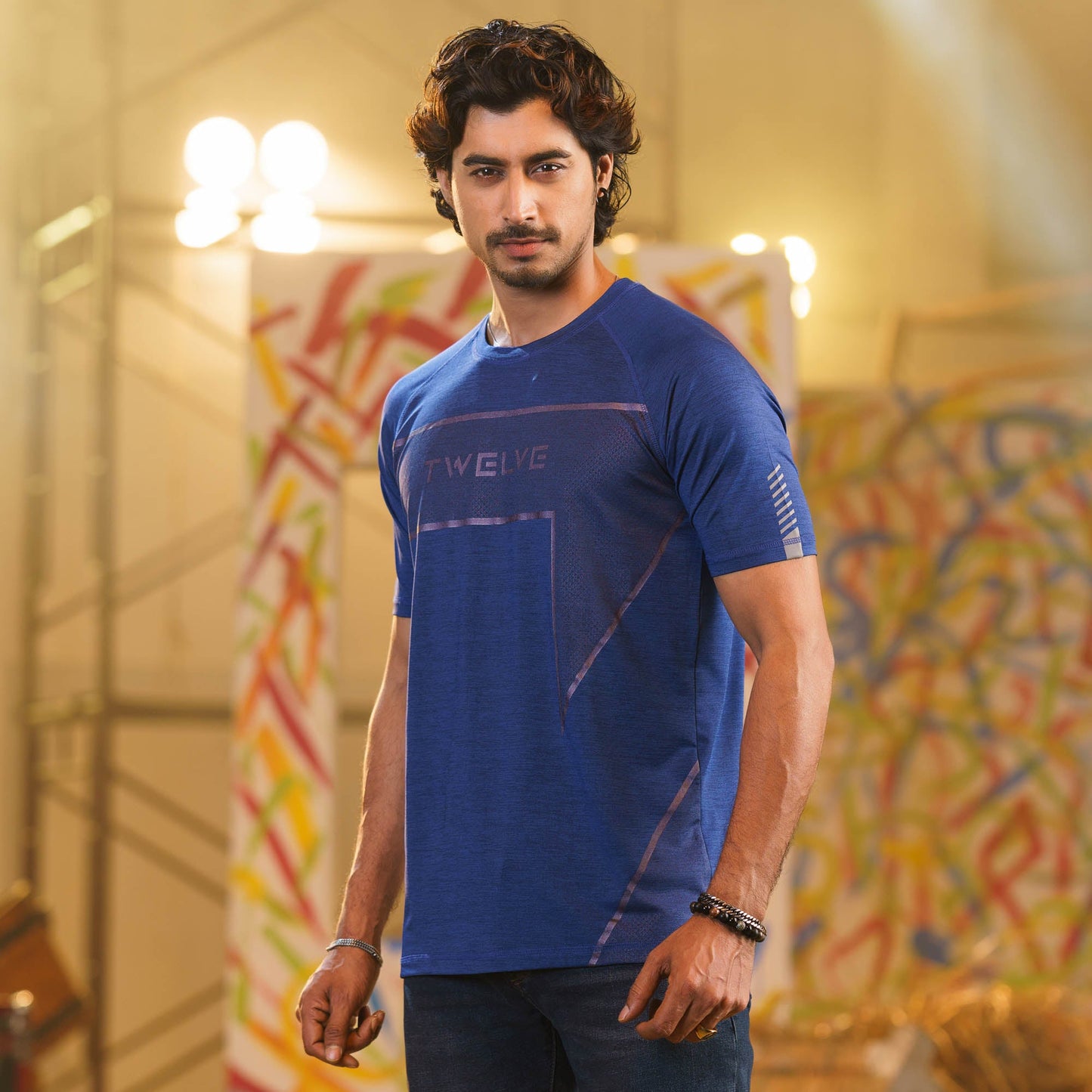 Mens Navy Activewear T-Shirt