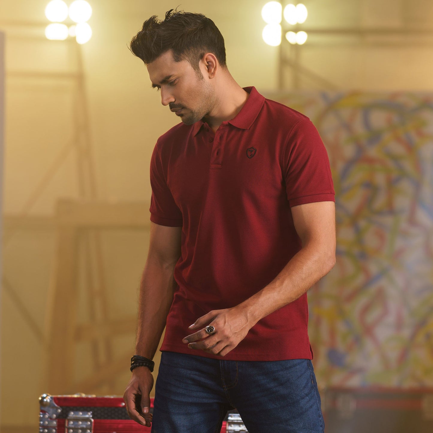 Men’s Maroon Polo