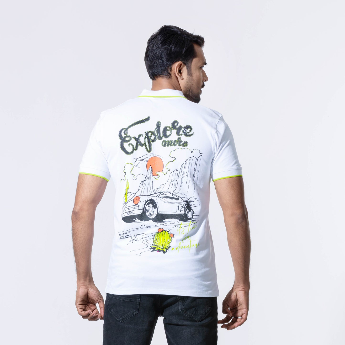Mens White Polo