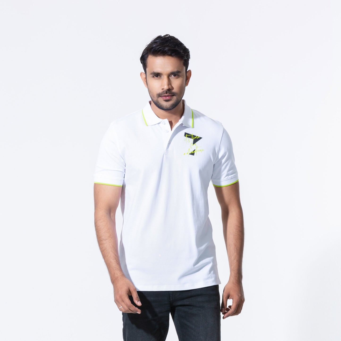 MENS POLO-WHITE