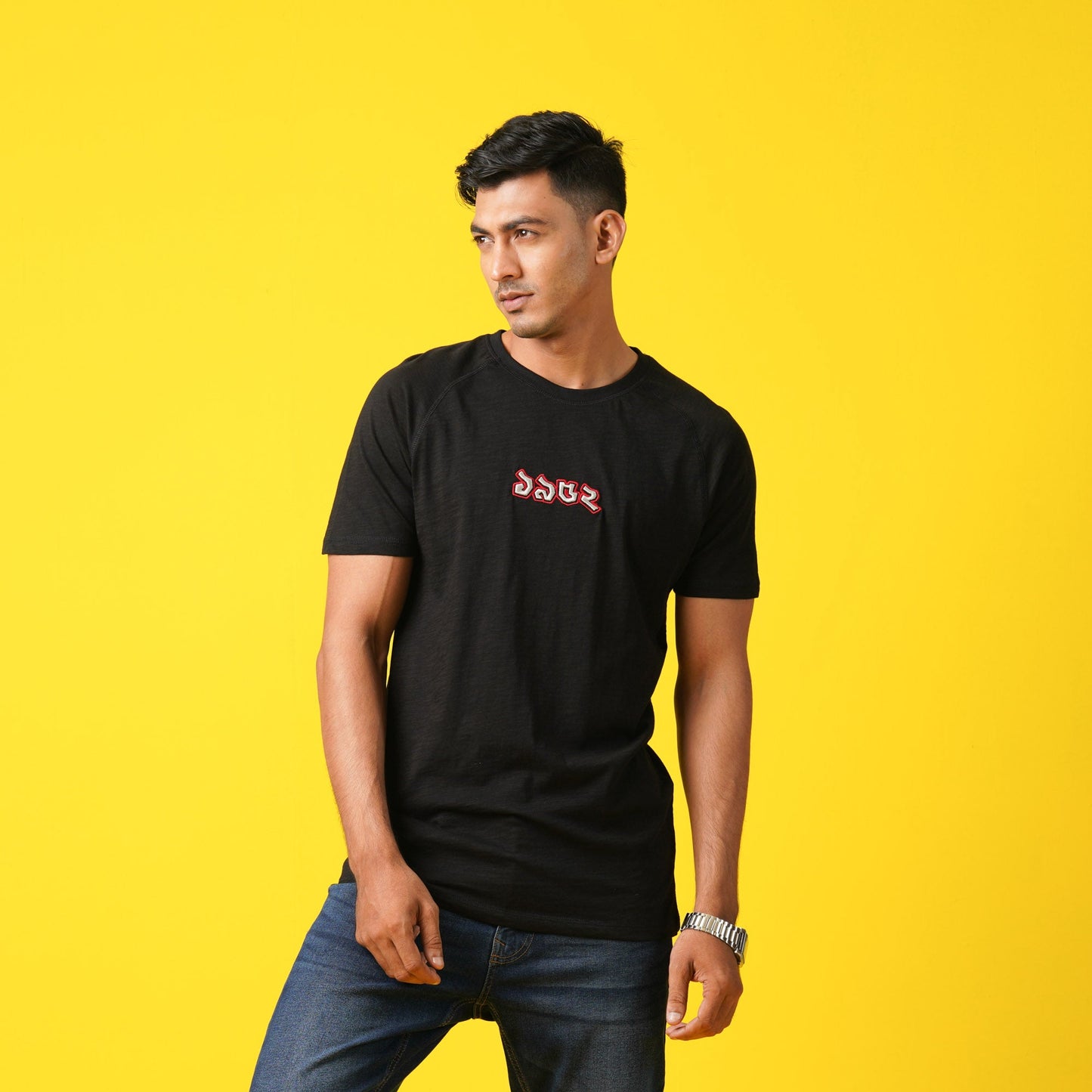 Men's Black Casual T-Shirt