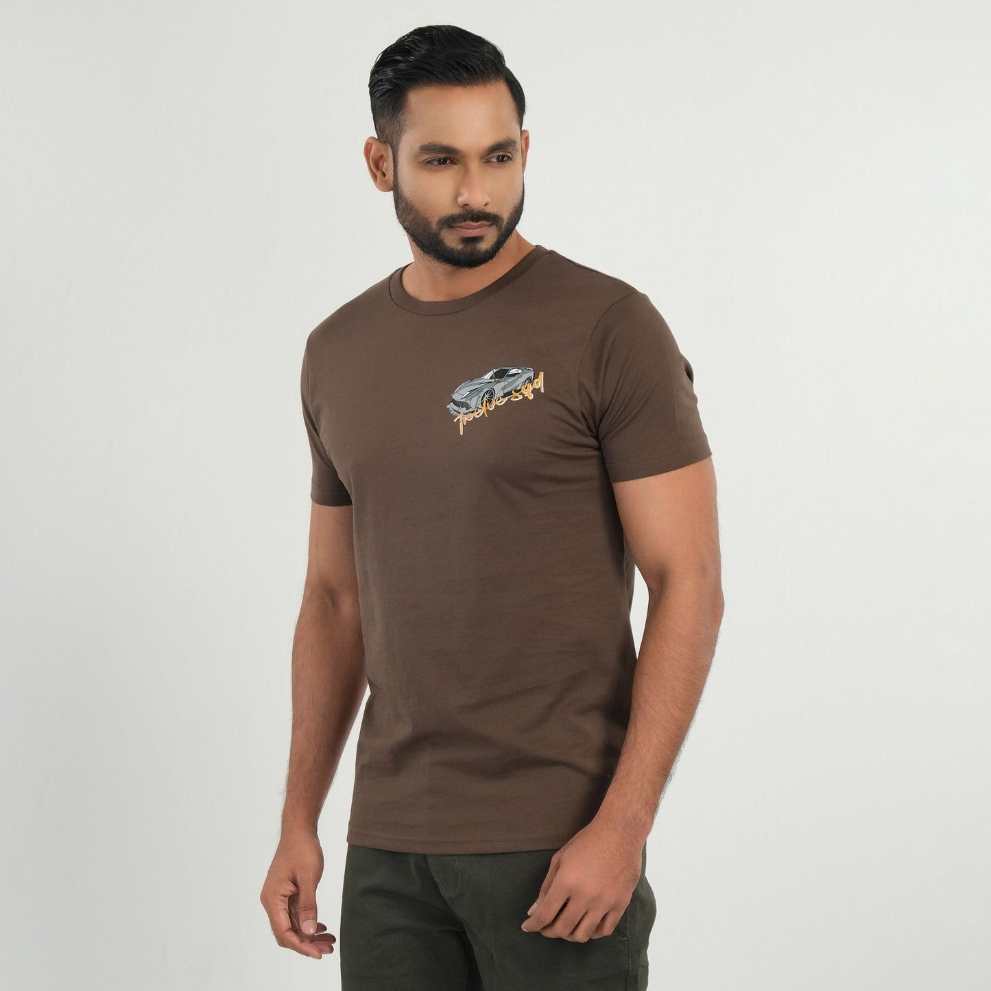 Men's Chocolate Casual T-Shirt