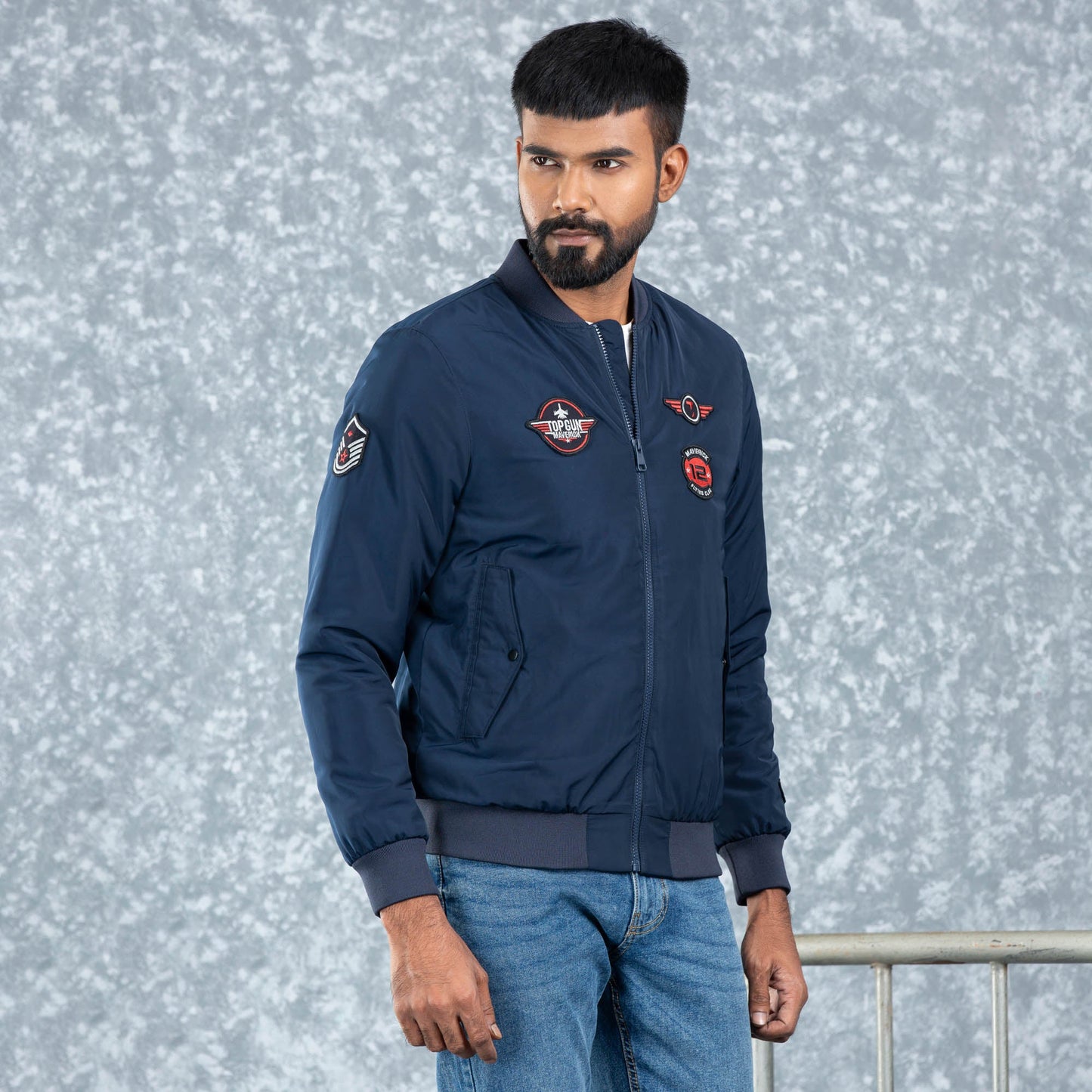 Mens Bomber- Navy