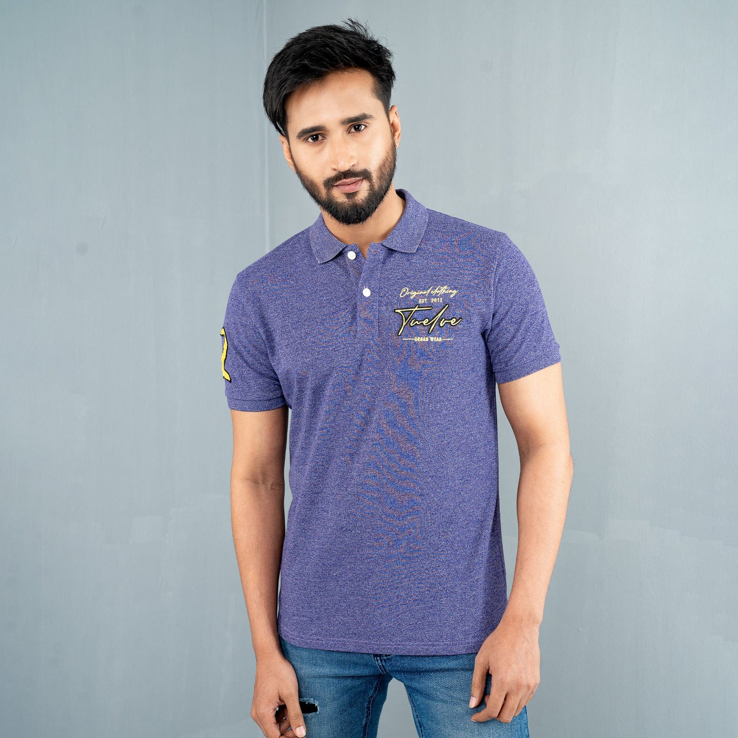 Men’s Purple Casual Polo
