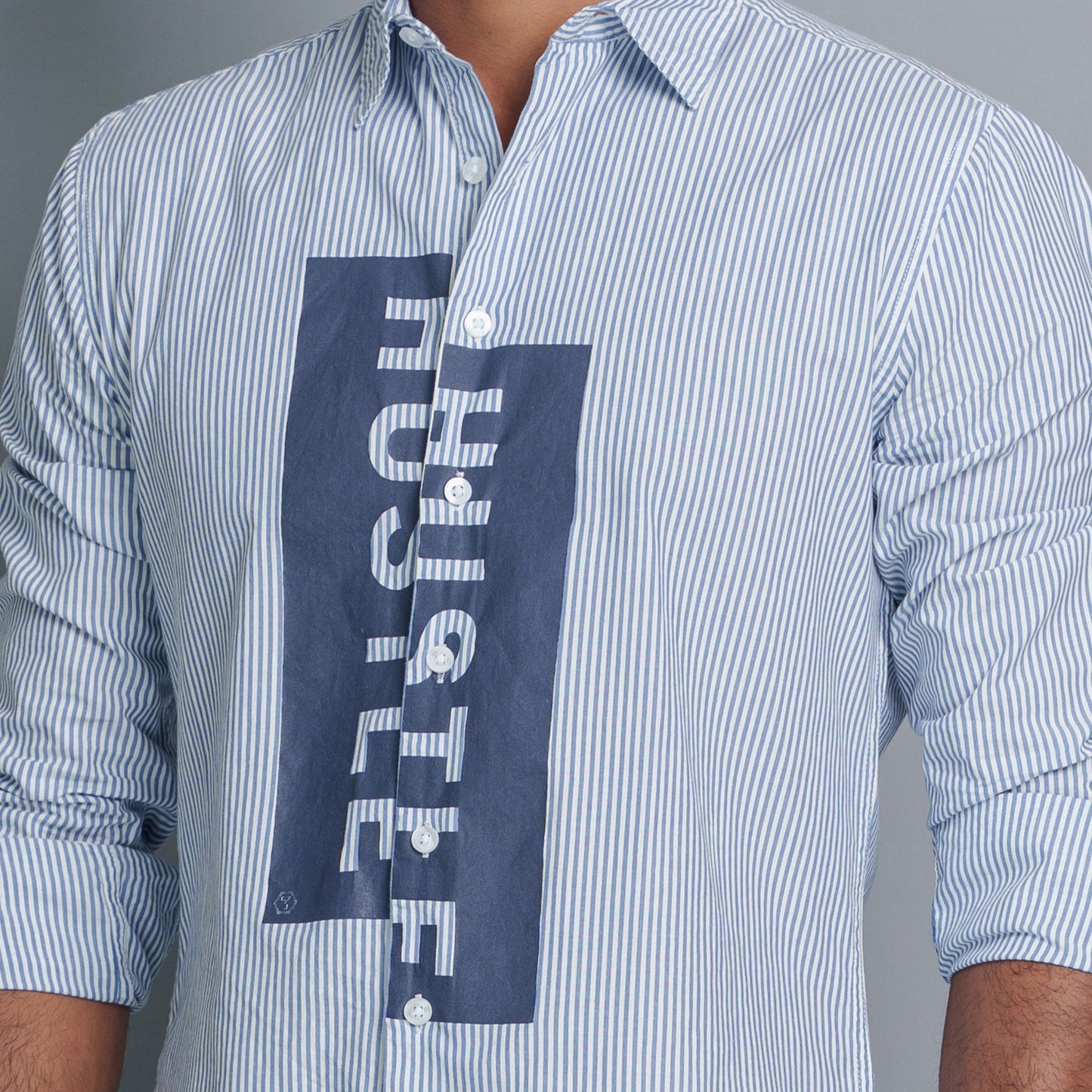 Men's Blue Stripe Shirt