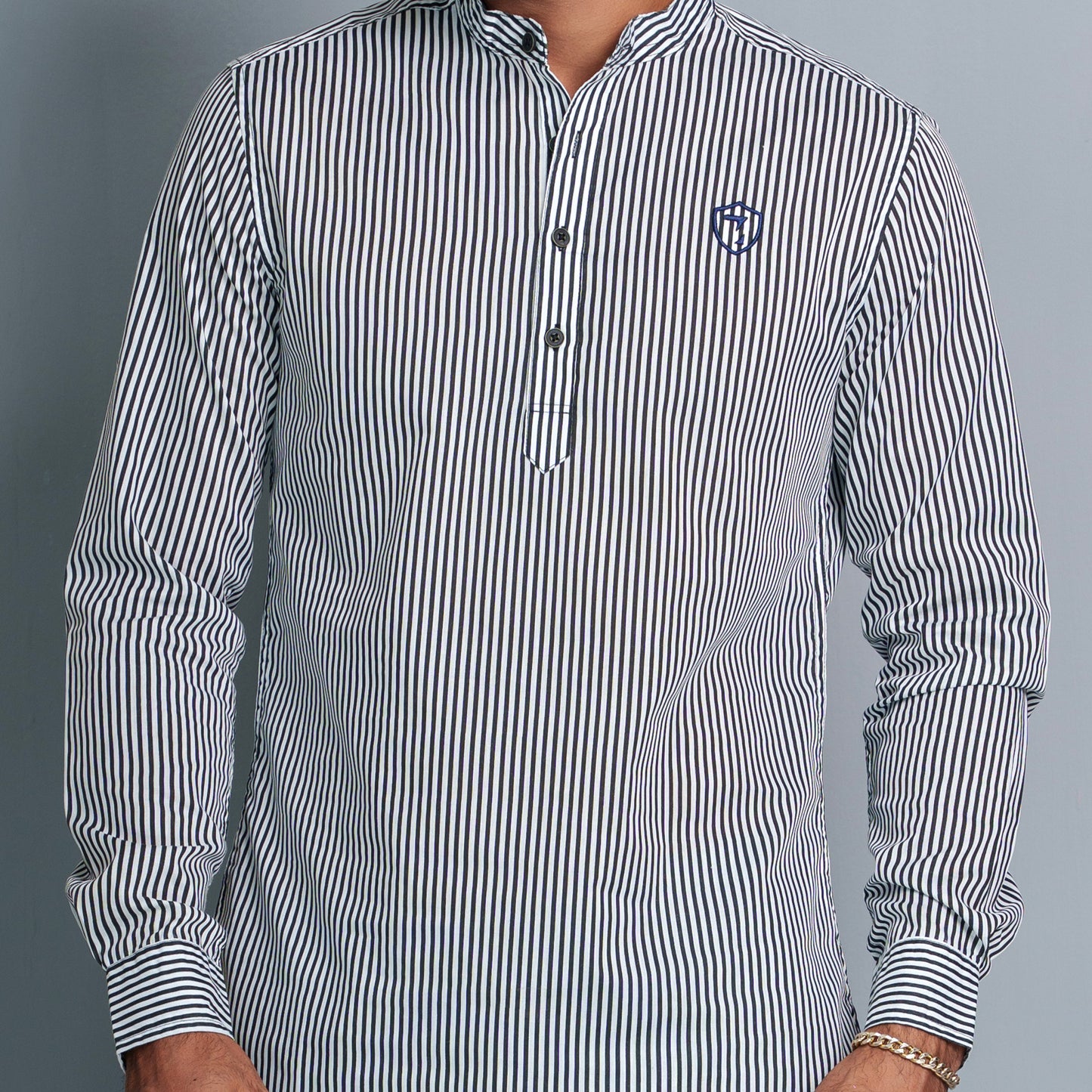 Men's Black Stripe Shirt