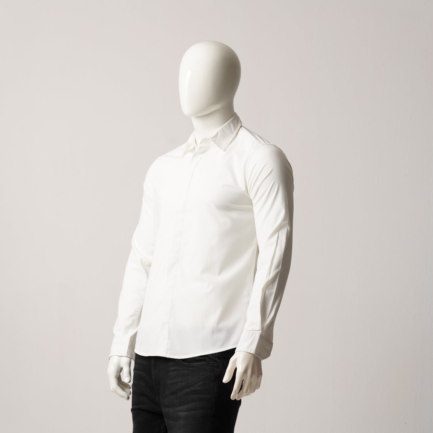 Mens White L/S Shirt