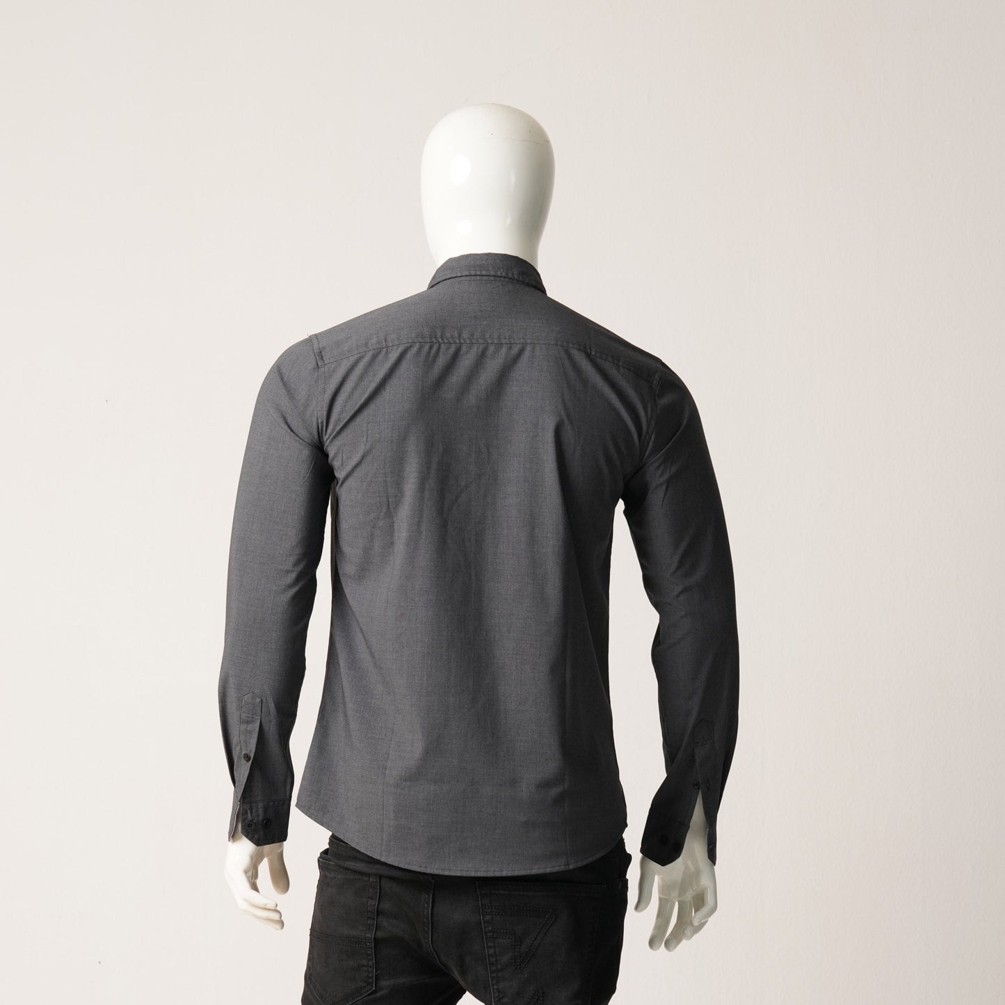Mens Gray L/S Shirt