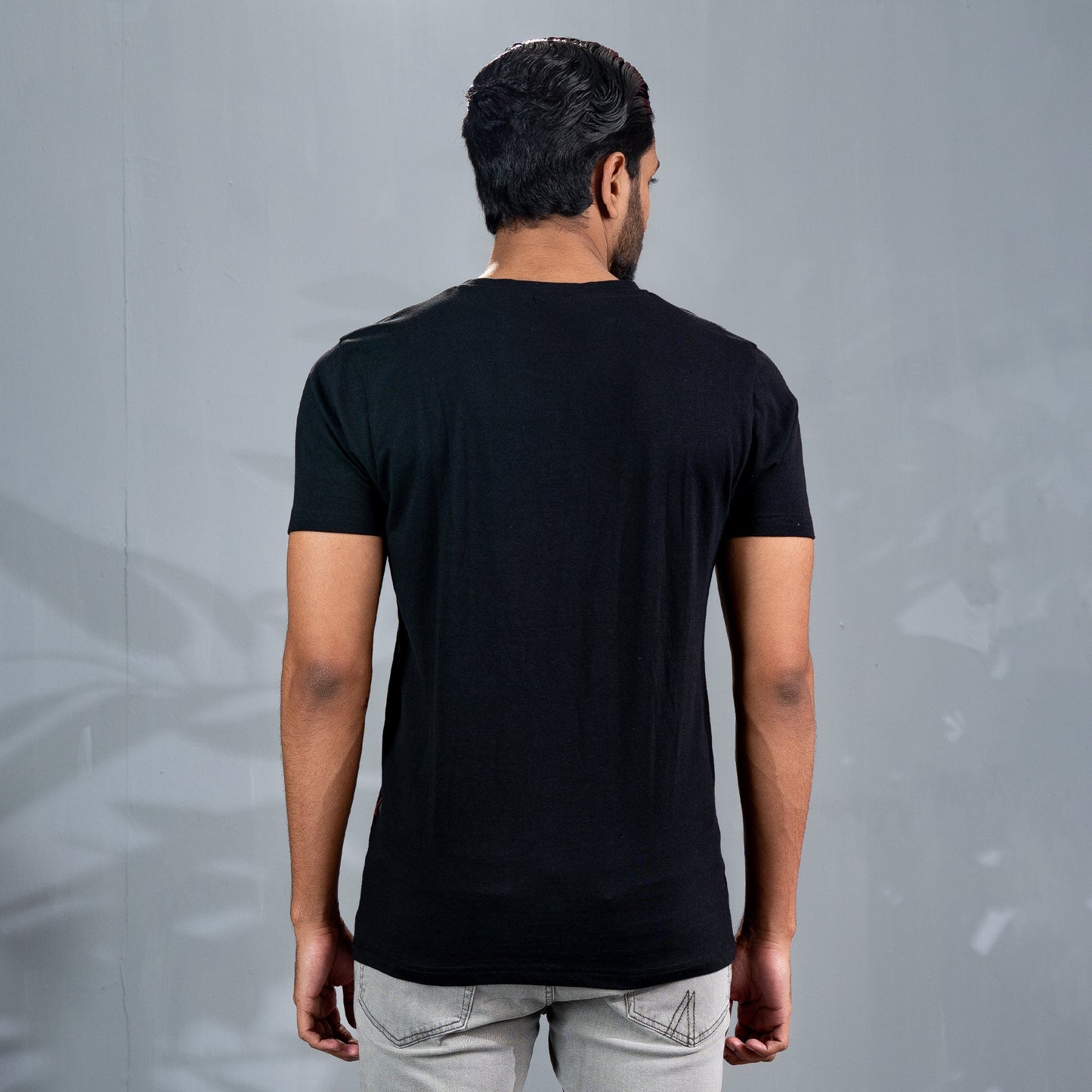 Men's Black Print T-Shirt