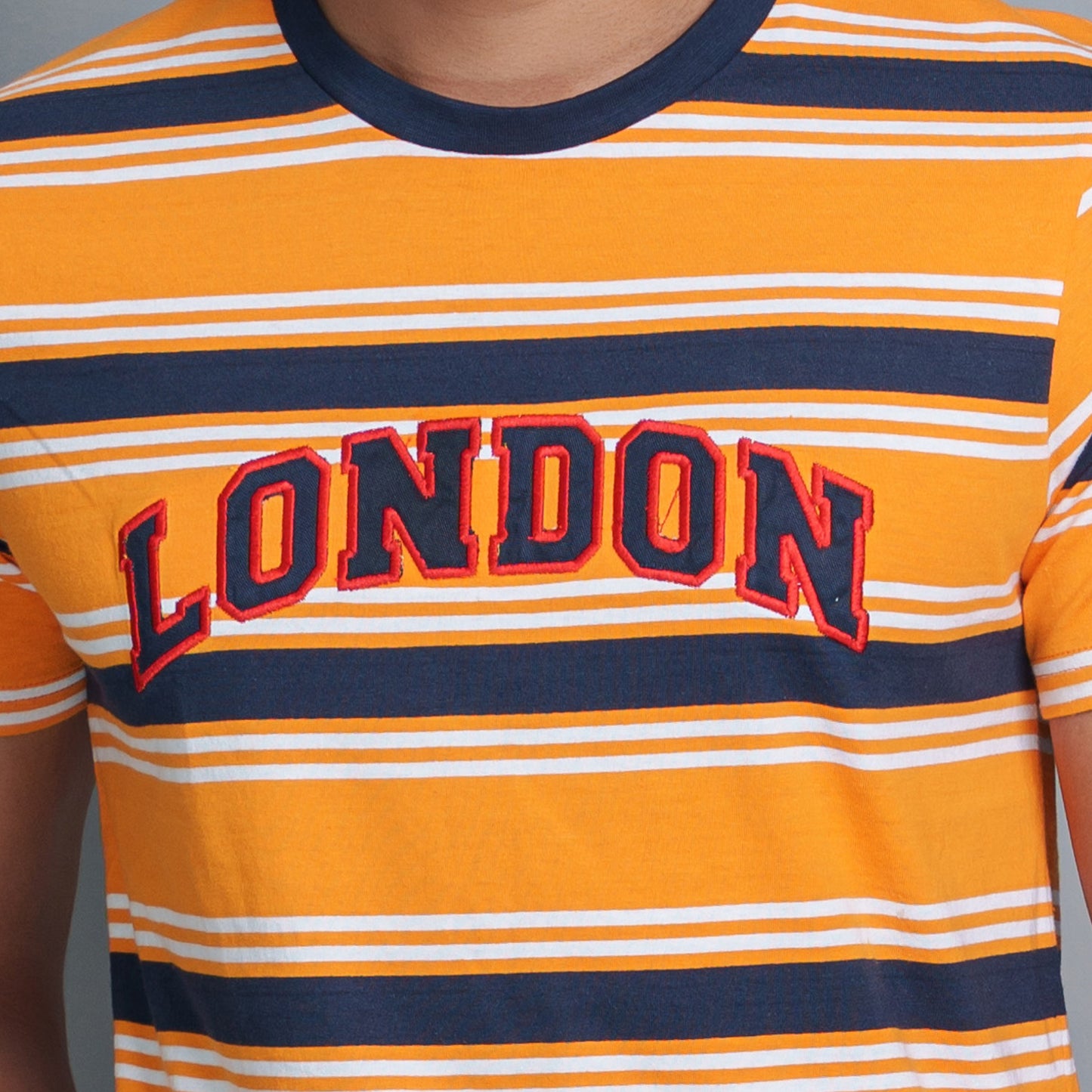 Men’s Yellow Striped T-Shirt