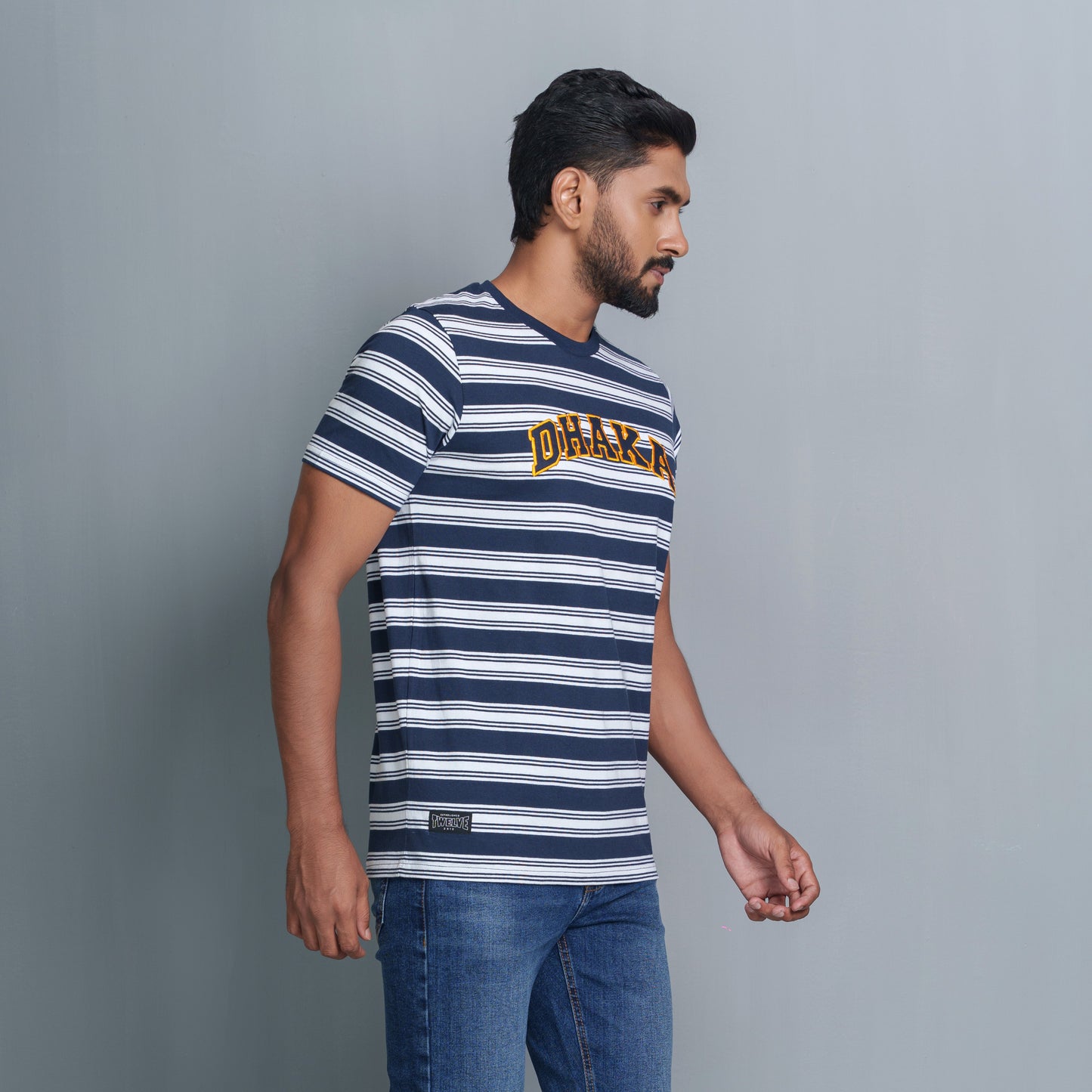 Men’s Navy Striped T-Shirt